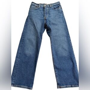 Levi’s Ribcage Straight Ankle Jeans W29 L27 Button Fly